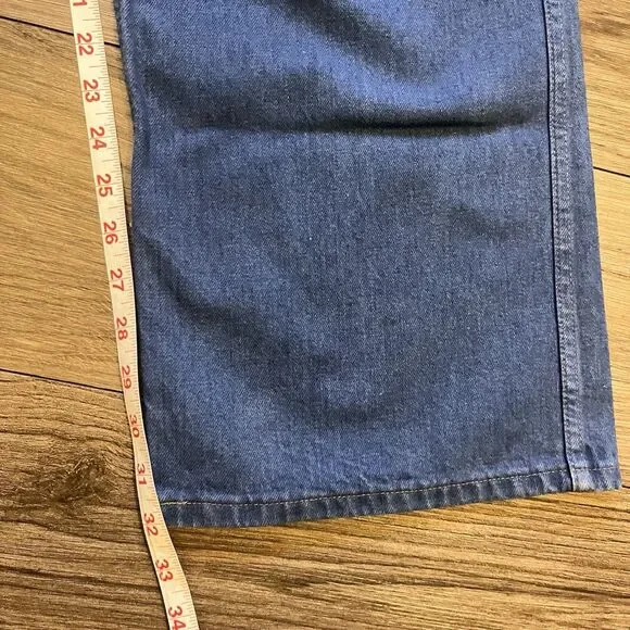 Rare Vintage 70's Retro Wide Leg Levi’s High Waist Indigo Jeans Size 28 - Picture 7 of 15